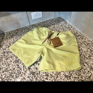 100% Authentic brand new with tag Burberry swimming trunks mint green